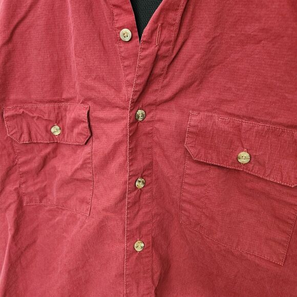 Dickies Vented Short Sleeve Button Down Pocket Shirt Men's Large Fishing 1061 - Picture 8 of 10